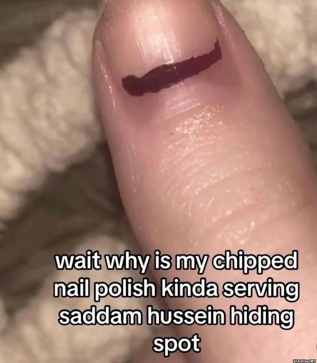 wait why is my chipped...