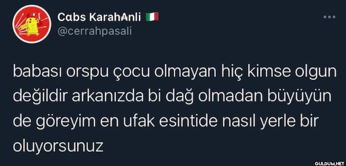 babasi orspu çocu olmayan...