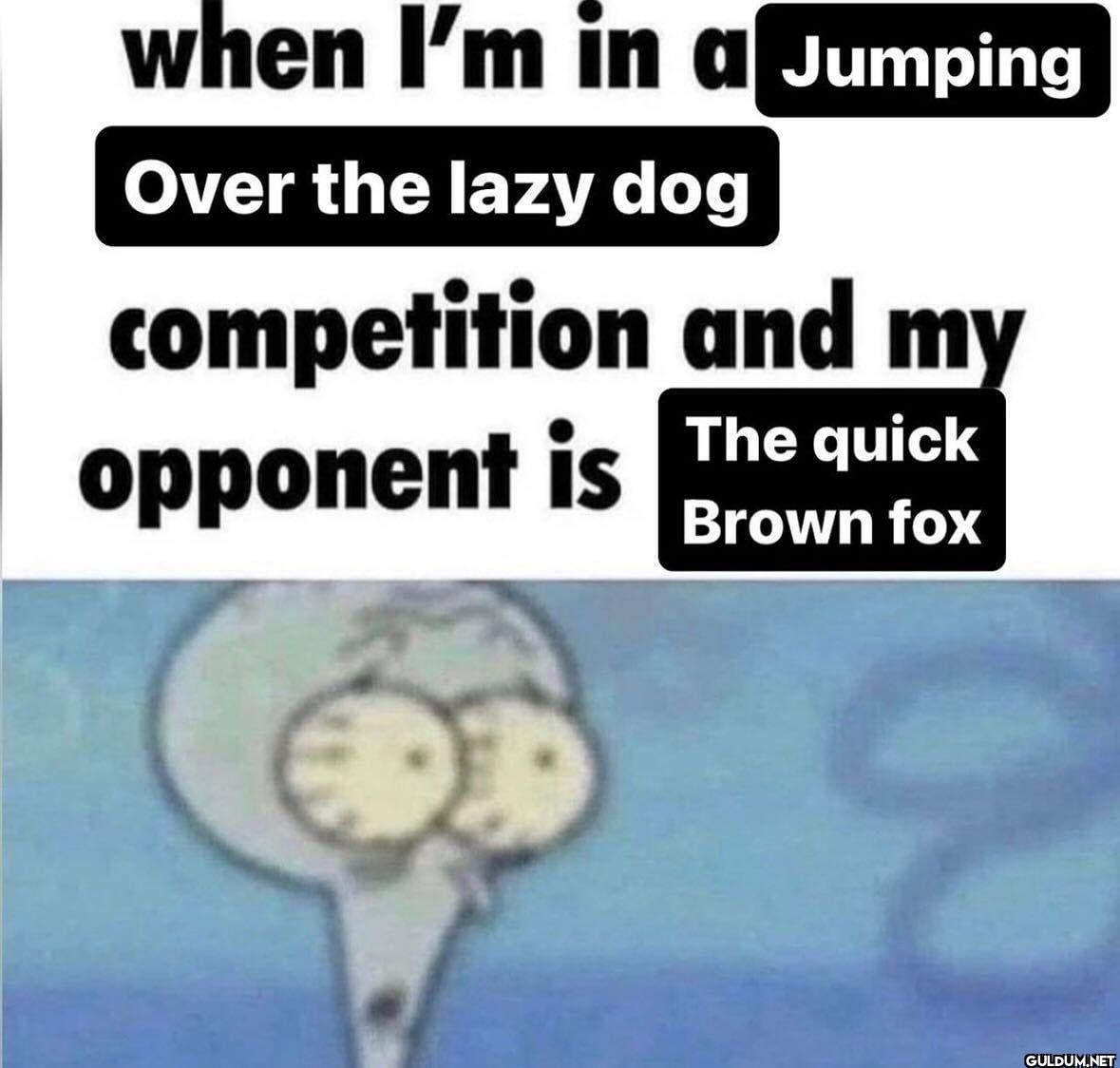 when I'm in a Jumping Over...