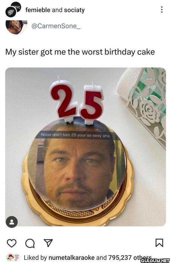My sister got me the worst...