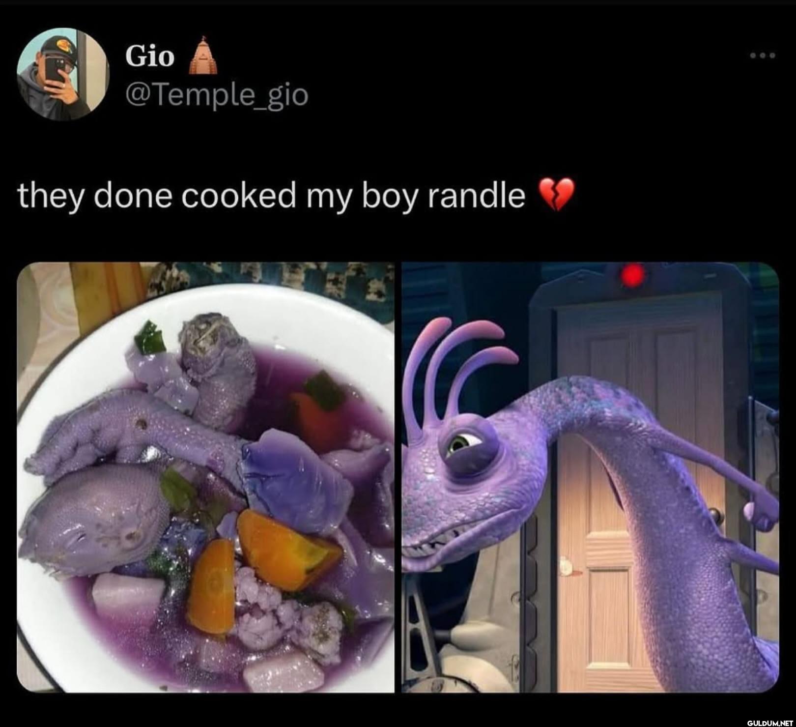 they done cooked my boy randle
