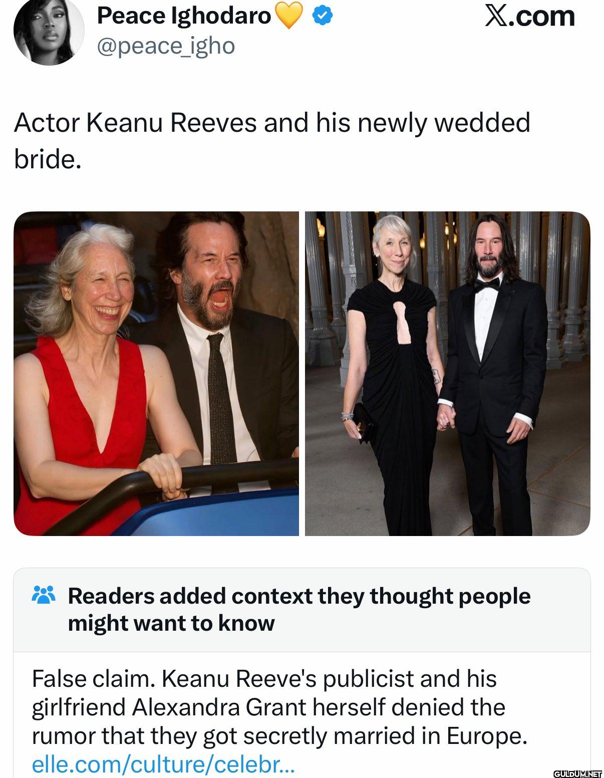 They didn’t get married   ...