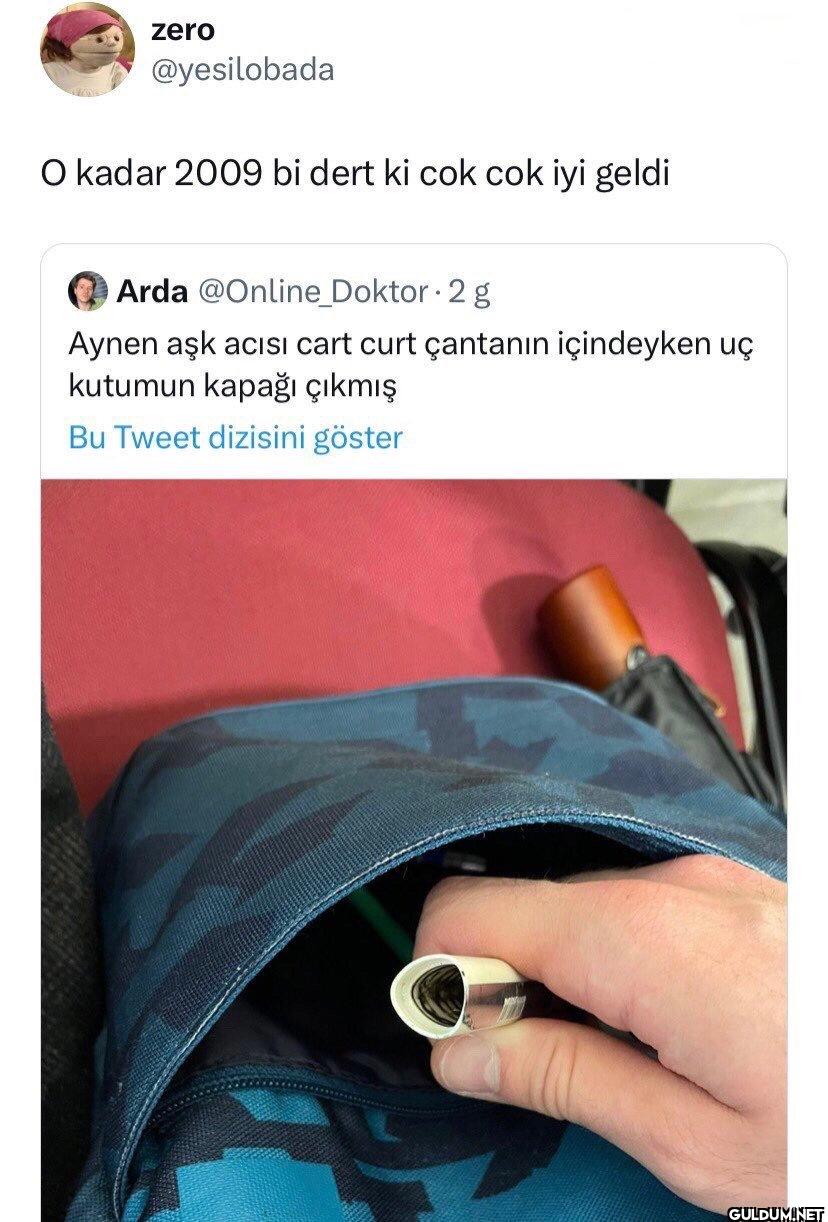O kadar 2009 bi dert ki...