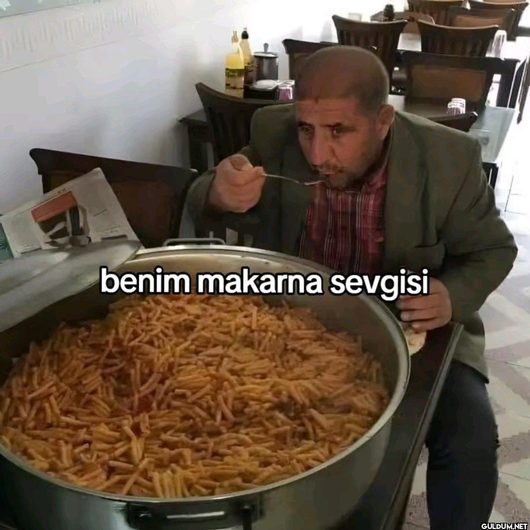 benim makarna sevgisi