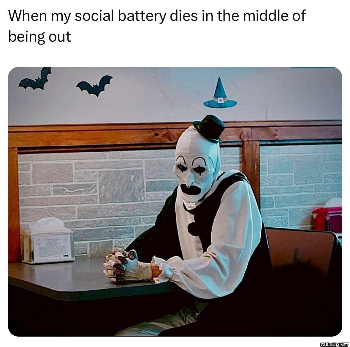 When my social battery...