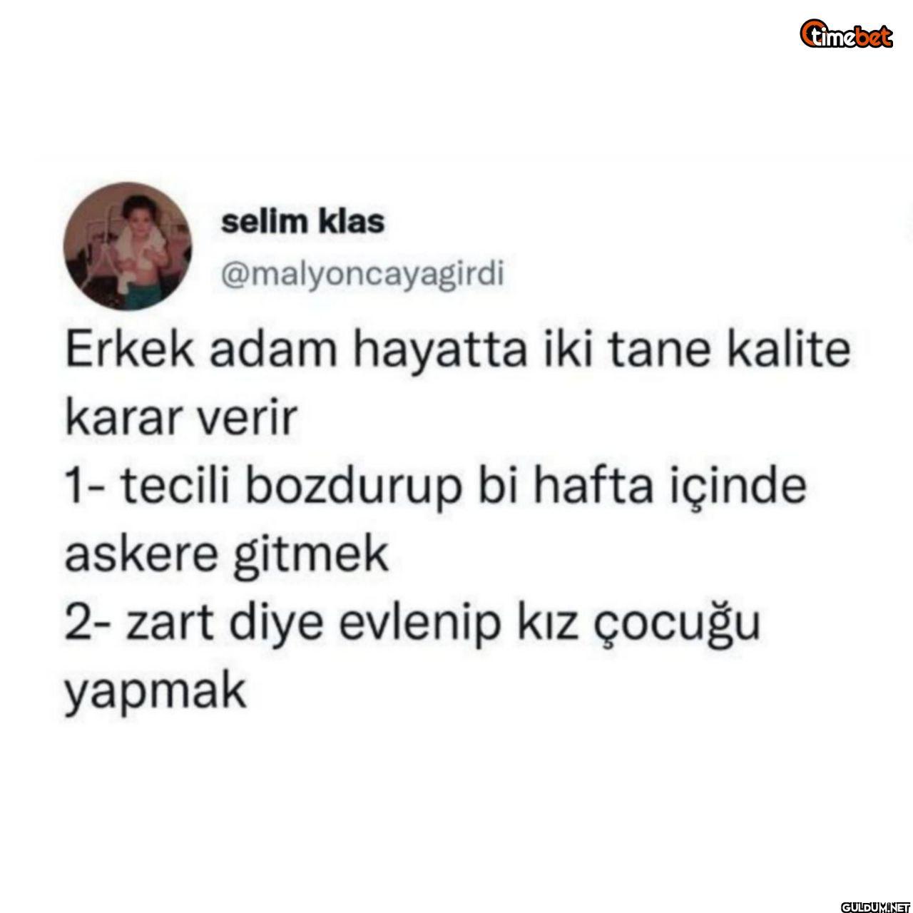 Erkek adam hayatta iki...