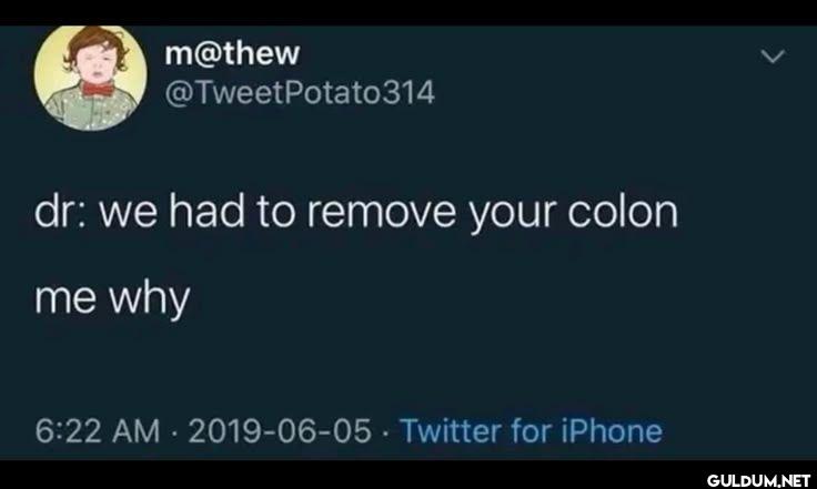 @TweetPotato314 dr we had...