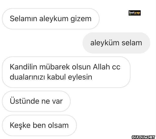 betyap Selamın aleykum...