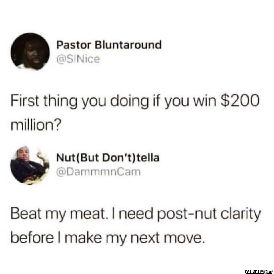 First thing you doing if...