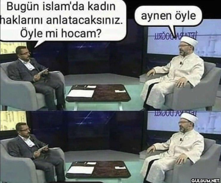 Bugün islam'da kadın...