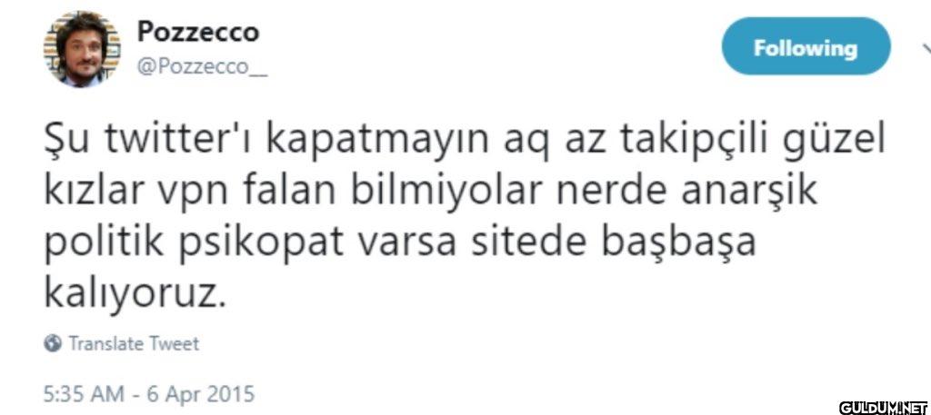 Following Şu twitter'ı...