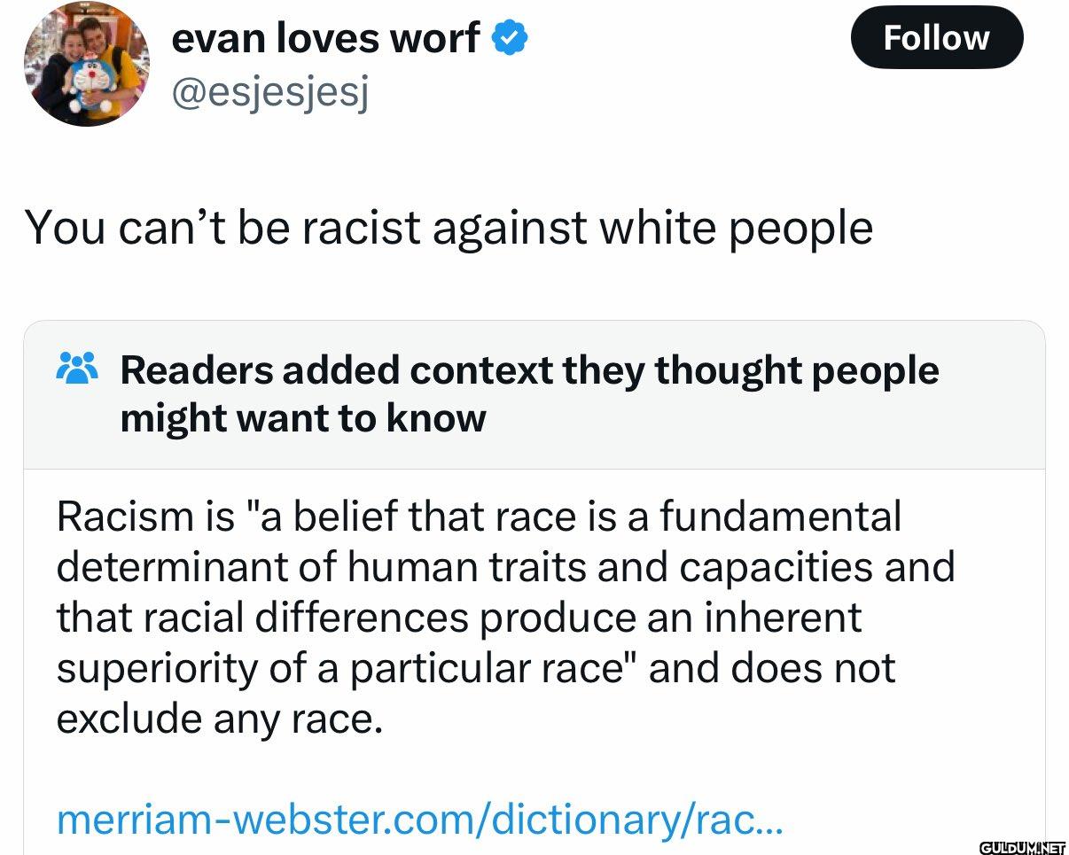What a dumb thing to say. ...